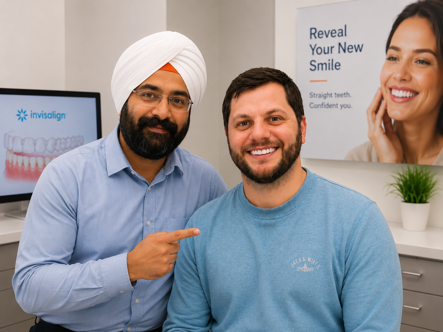 Completed Invisalign Treatment and New Smile